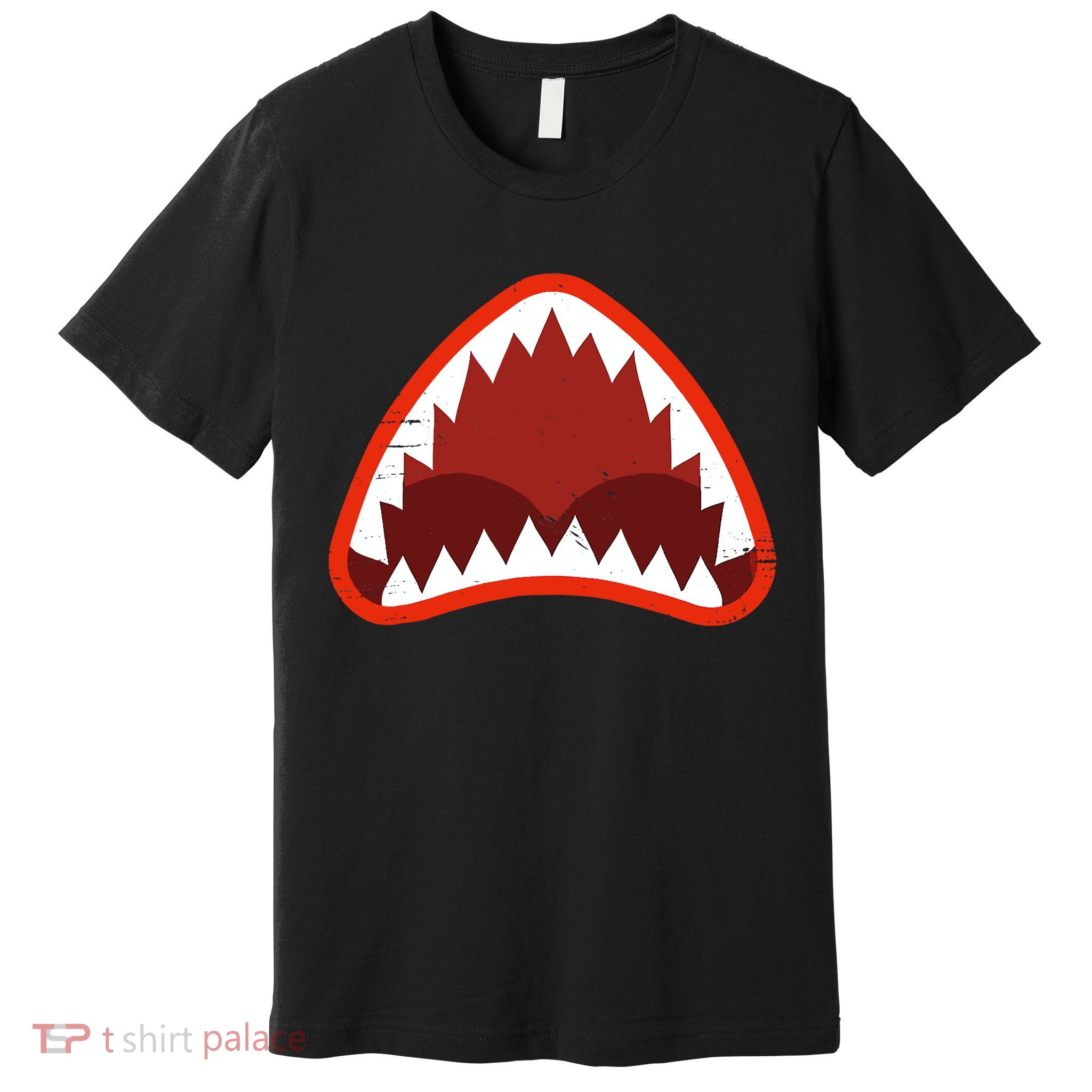 Vintage Shark With Open Mouth Premium T-Shirt