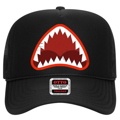 Vintage Shark With Open Mouth Trucker Hat