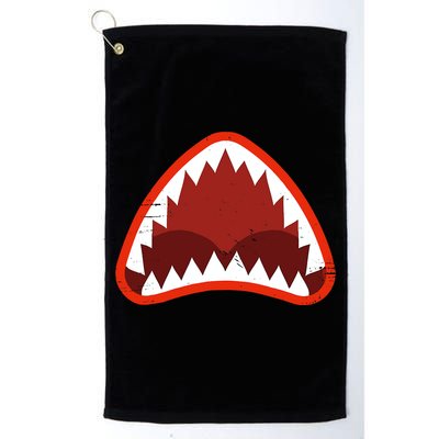 Vintage Shark With Open Mouth Golf Towel