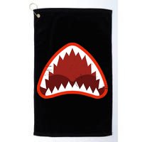 Vintage Shark With Open Mouth Golf Towel
