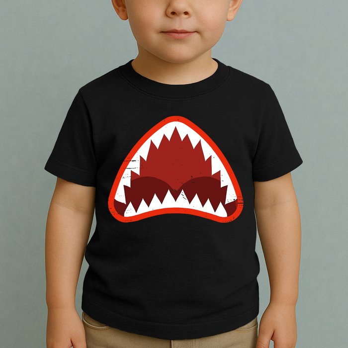 Vintage Shark With Open Mouth Toddler T-Shirt