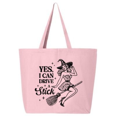 Vintage Sexy Witch Yes I Can Drive A Stick Halloween Costume 25L Jumbo Tote