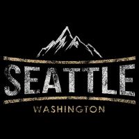 Vintage Seattle Washington Retro Mountain Travel Souvenir Toddler Hoodie