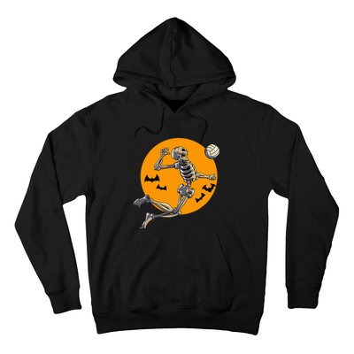 Volleyball Skeleton Women Volleyball Player Hoodie