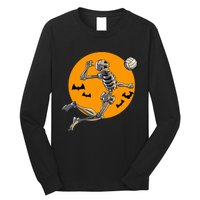 Volleyball Skeleton Women Volleyball Player Long Sleeve Shirt