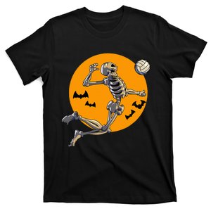 Volleyball Skeleton Women Volleyball Player T-Shirt