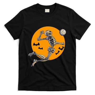 Volleyball Skeleton Women Volleyball Player T-Shirt