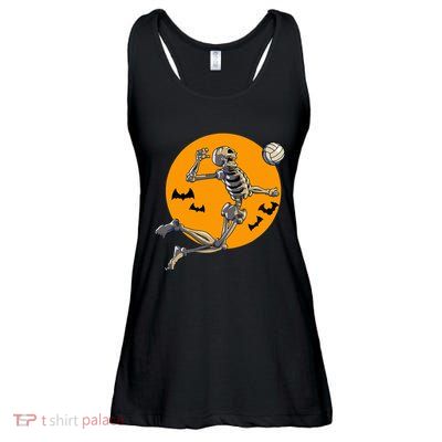 Volleyball Skeleton Women Volleyball Player Ladies Essential Flowy Tank