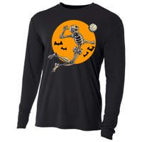 Volleyball Skeleton Women Volleyball Player Cooling Performance Long Sleeve Crew