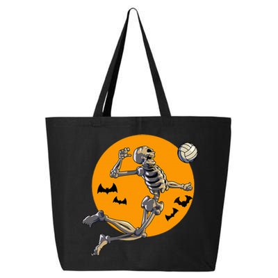 Volleyball Skeleton Women Volleyball Player 25L Jumbo Tote