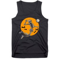 Volleyball Skeleton Women Volleyball Player Tank Top