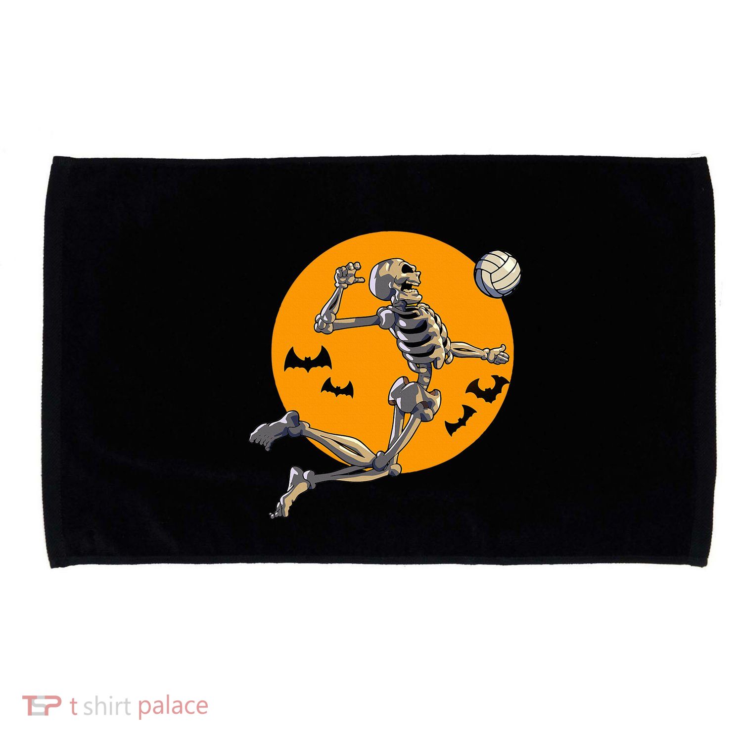 Volleyball Skeleton Women Volleyball Player Microfiber Hand Towel