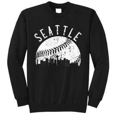 Vintage Seattle Washington Skyline Apparel Sweatshirt