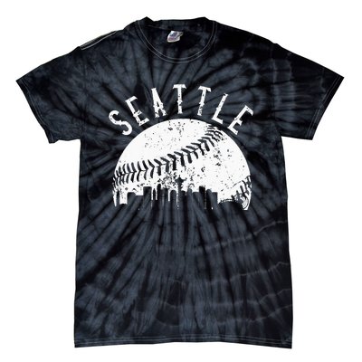 Vintage Seattle Washington Skyline Apparel Tie-Dye T-Shirt