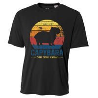 Vintage Style Wildlife Animal Respect The Capybara Cooling Performance Crew T-Shirt