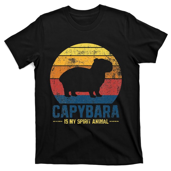 Vintage Style Wildlife Animal Respect The Capybara T-Shirt