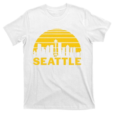 Vintage Seattle Washington Cityscape Retro T-Shirt