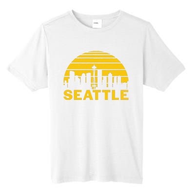 Vintage Seattle Washington Cityscape Retro Tall Fusion ChromaSoft Performance T-Shirt