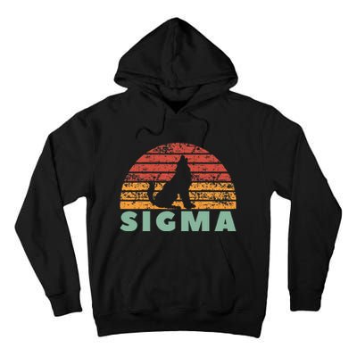 Vintage Sigma Wolf Retro Sigma Male Tall Hoodie