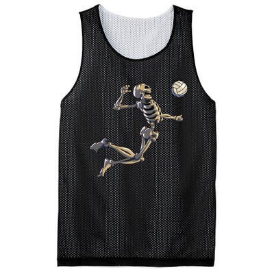 Volleyball Skeleton Women Volleyball Player Halloween Mesh Reversible Basketball Jersey Tank