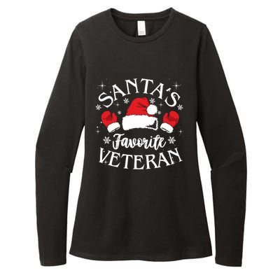 Veteran Santa Xmas Santa's Favorite Veteran Santas Favorite Great Gift Womens CVC Long Sleeve Shirt