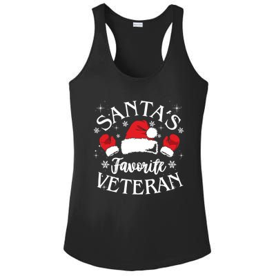 Veteran Santa Xmas Santa's Favorite Veteran Santas Favorite Great Gift Ladies PosiCharge Competitor Racerback Tank