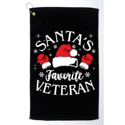 Veteran Santa Xmas Santa's Favorite Veteran Santas Favorite Great Gift Platinum Collection Golf Towel