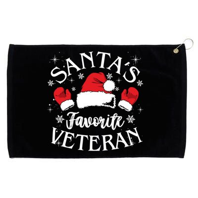 Veteran Santa Xmas Santa's Favorite Veteran Santas Favorite Great Gift Grommeted Golf Towel