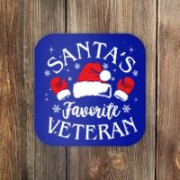 Veteran Santa Xmas Santa's Favorite Veteran Santas Favorite Great Gift Coaster