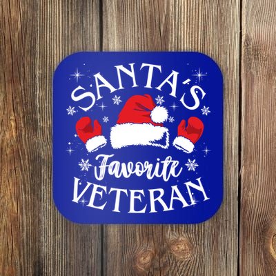 Veteran Santa Xmas Santa's Favorite Veteran Santas Favorite Great Gift Coaster