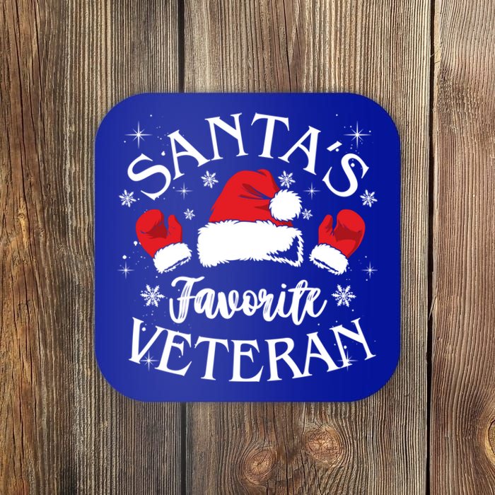 Veteran Santa Xmas Santa's Favorite Veteran Santas Favorite Great Gift Coaster