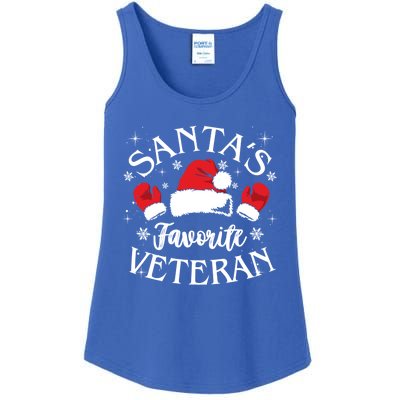 Veteran Santa Xmas Santa's Favorite Veteran Santas Favorite Great Gift Ladies Essential Tank