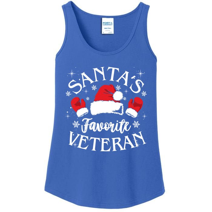 Veteran Santa Xmas Santa's Favorite Veteran Santas Favorite Great Gift Ladies Essential Tank