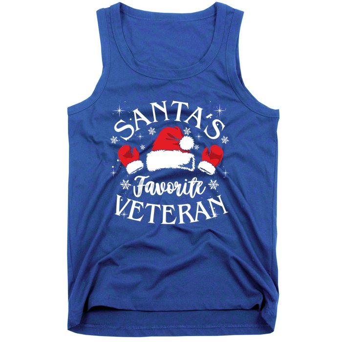 Veteran Santa Xmas Santa's Favorite Veteran Santas Favorite Great Gift Tank Top