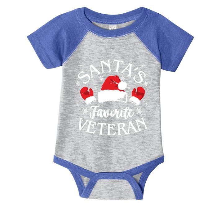 Veteran Santa Xmas Santa's Favorite Veteran Santas Favorite Great Gift Infant Baby Jersey Bodysuit