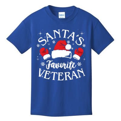 Veteran Santa Xmas Santa's Favorite Veteran Santas Favorite Great Gift Kids T-Shirt