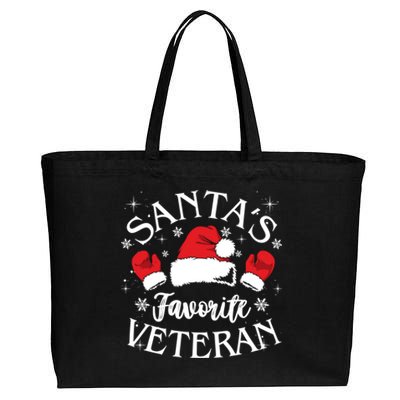 Veteran Santa Xmas Santa's Favorite Veteran Santas Favorite Great Gift Cotton Canvas Jumbo Tote