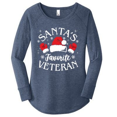 Veteran Santa Xmas Santa's Favorite Veteran Santas Favorite Great Gift Women's Perfect Tri Tunic Long Sleeve Shirt