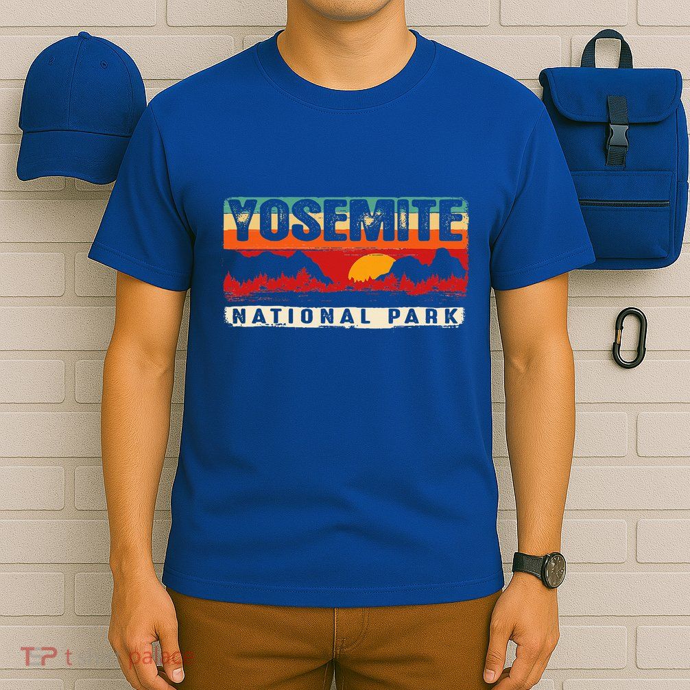 Vintage Sunset Yosemite National Park T-Shirt