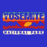 Vintage Sunset Yosemite National Park Womens Tank Top