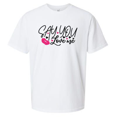 Valentine Say You Love Me Sueded Cloud Jersey T-Shirt