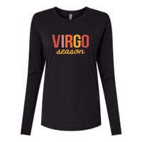 Virgo Season Zodiac Sign Horoscope August September Birthday Womens Cotton Relaxed Long Sleeve T-Shirt