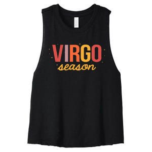 Virgo Season Zodiac Sign Horoscope August September Birthday Women's Racerback Cropped Tank