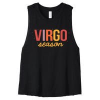 Virgo Season Zodiac Sign Horoscope August September Birthday Women's Racerback Cropped Tank