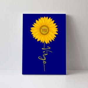 Virgo Sunflower Zodiac Sign Floral Horoscope Gift Canvas