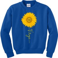 Virgo Sunflower Zodiac Sign Floral Horoscope Gift Kids Sweatshirt