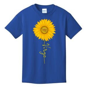 Virgo Sunflower Zodiac Sign Floral Horoscope Gift Kids T-Shirt