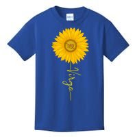 Virgo Sunflower Zodiac Sign Floral Horoscope Gift Kids T-Shirt