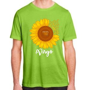 Virgo Sunflower Zodiac Sign Floral Astrology Gift Adult ChromaSoft Performance T-Shirt