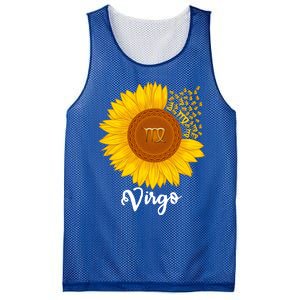 Virgo Sunflower Zodiac Sign Floral Astrology Gift Mesh Reversible Basketball Jersey Tank